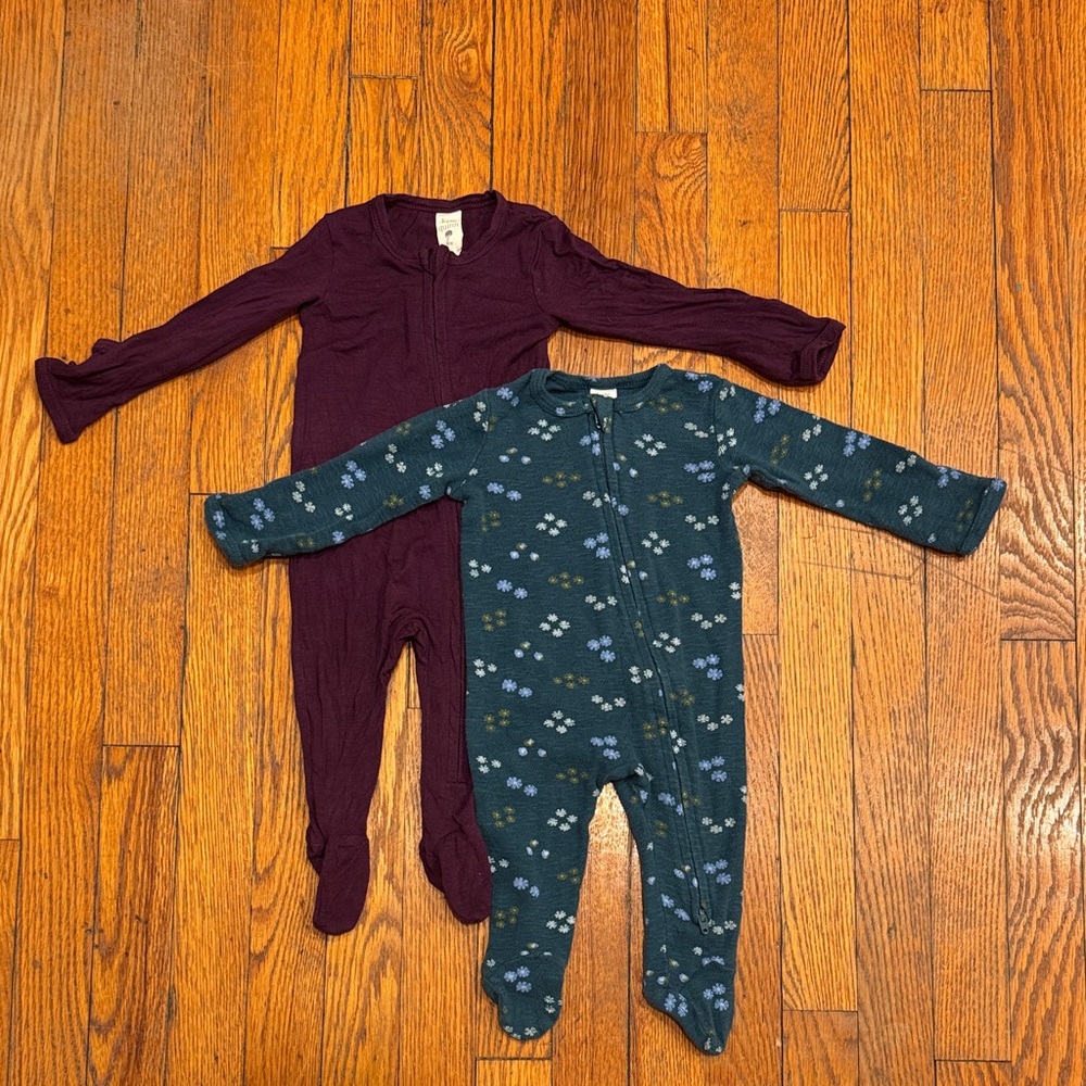 kate quinn Kids Footies - Purple and Blue